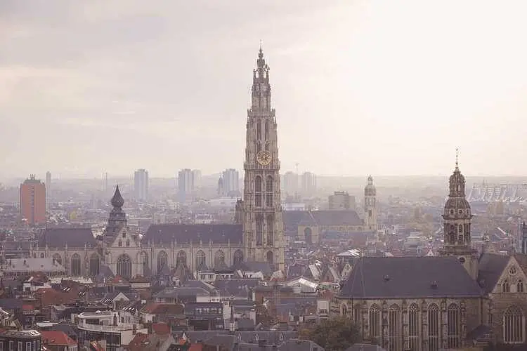 antwerpen vanuit hoog perspectief