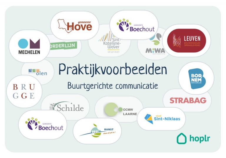 praktijkvoorbeelden buurgerichte communicatie. met logos van klanten.