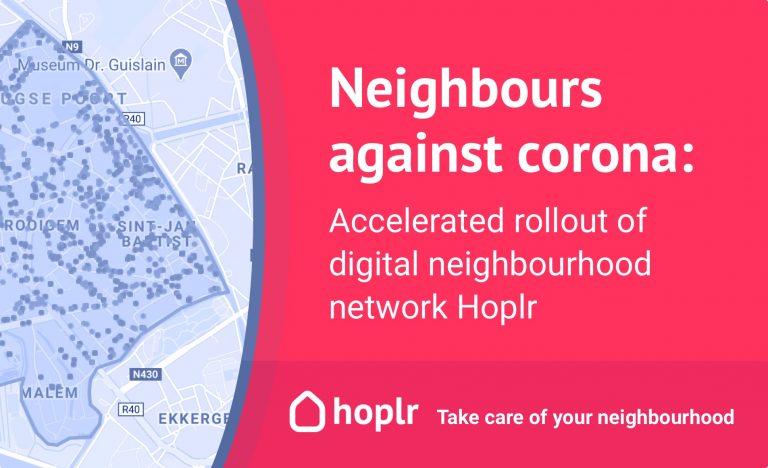 neighbours against corona: accelerated rollout of neighbourhood network hoplr
