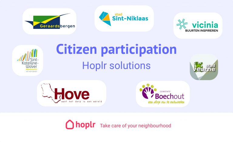 citizen participation with hoplr