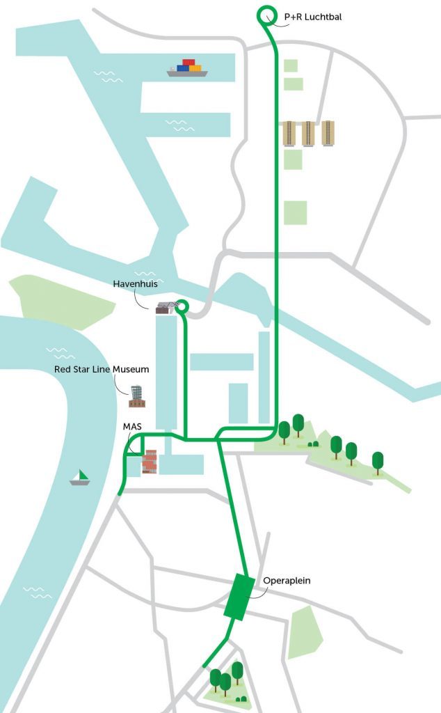 map that illustrates the scope of Noorderlijn