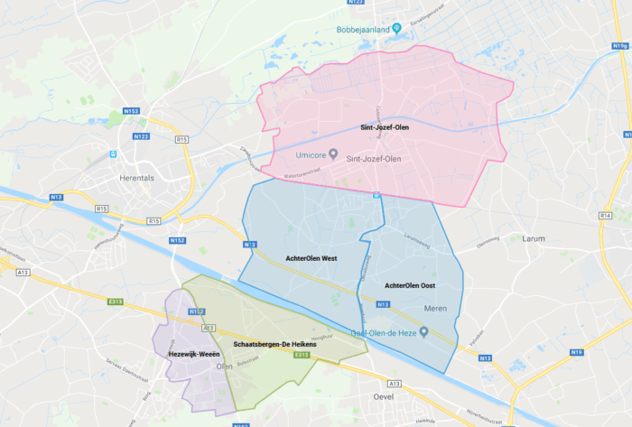 5 neighbourhoods of olen