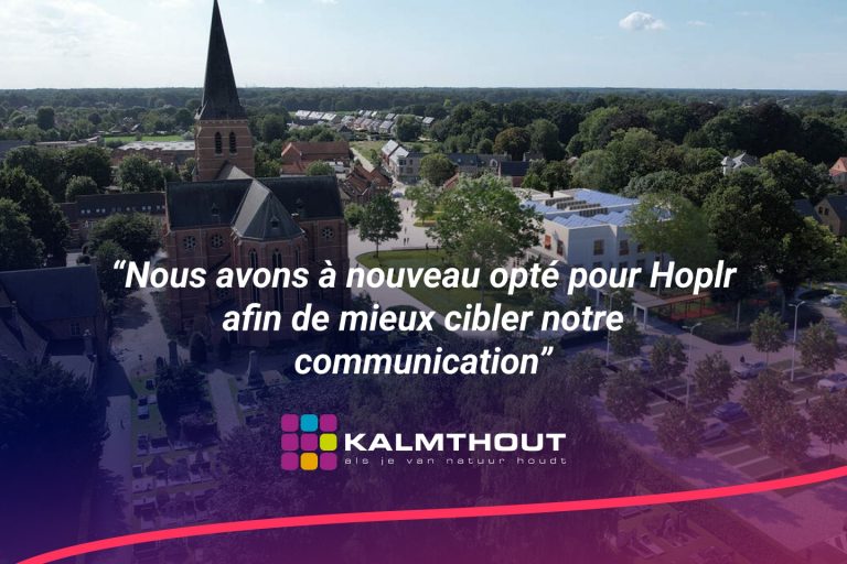 Kalmthout réactive Hoplr après 5 ans: 56% des ménages à nouveau atteints