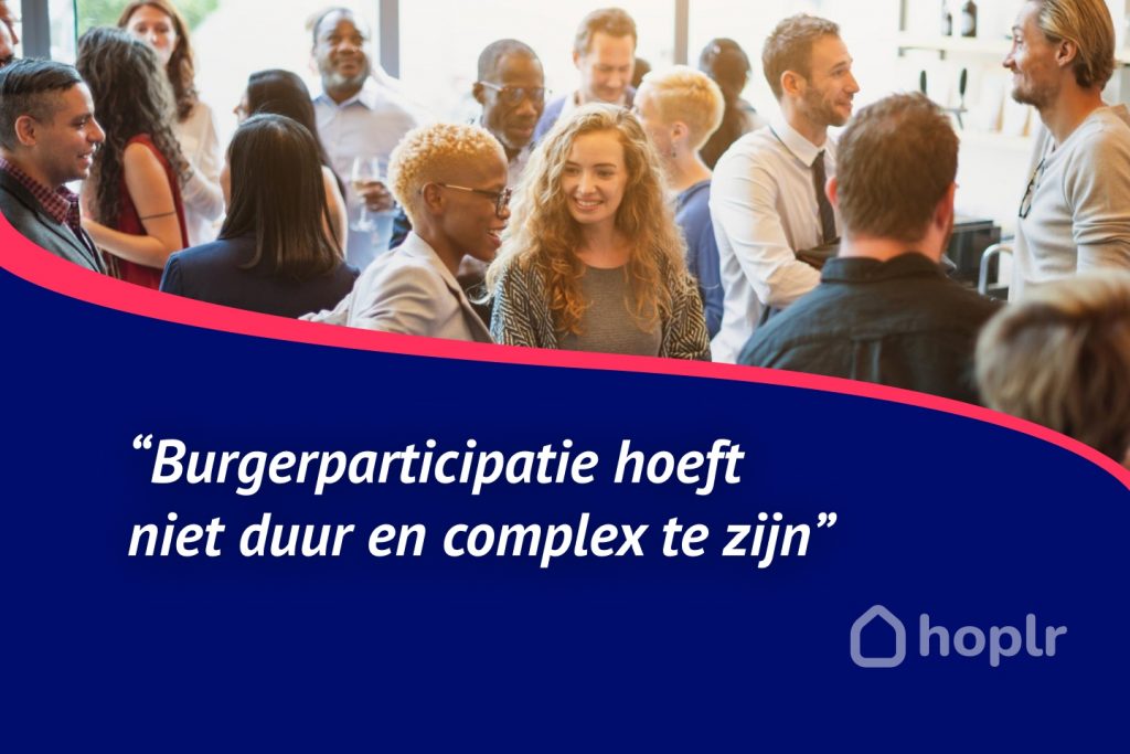 Burgerparticipatie hoeft niet duur en complex te zijn