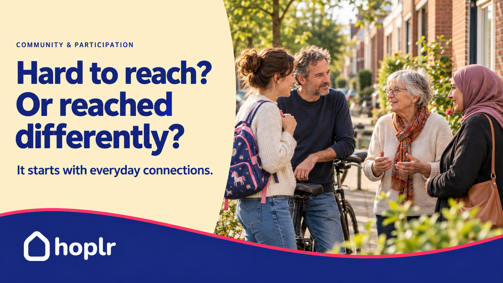 Hoplr cover about reaching residents through everyday neighborhood conversations.